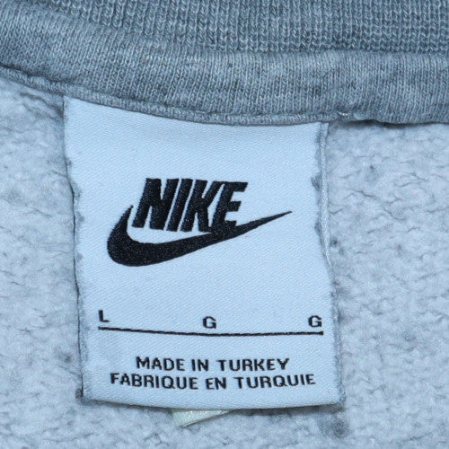 Mens UK Size L Nike Grey Pullover Sweatshirt