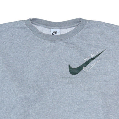 Mens UK Size L Nike Grey Pullover Sweatshirt