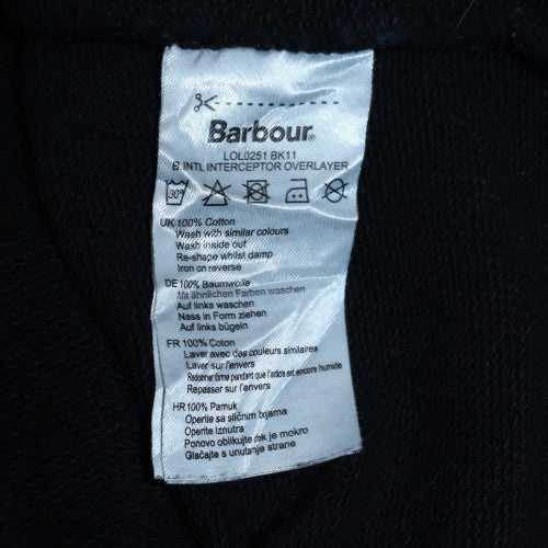 Womens UK Size 10 Barbour International Black Pullover Sweatshirt