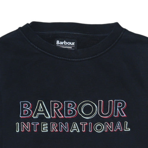Womens UK Size 10 Barbour International Black Pullover Sweatshirt