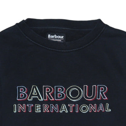 Womens UK Size 10 Barbour International Black Pullover Sweatshirt