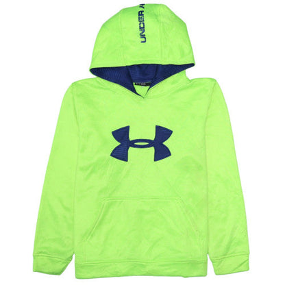 Mens UK Size L Under armour Green Pullover Hoodie