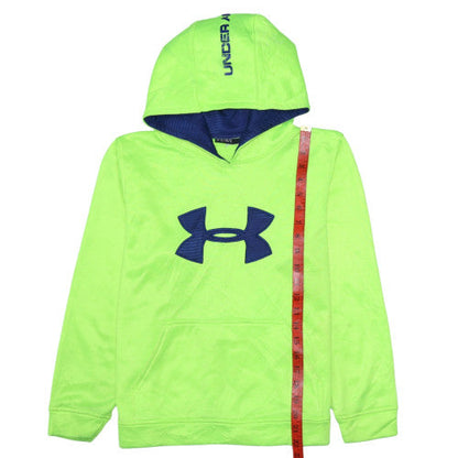 Mens UK Size L Under armour Green Pullover Hoodie
