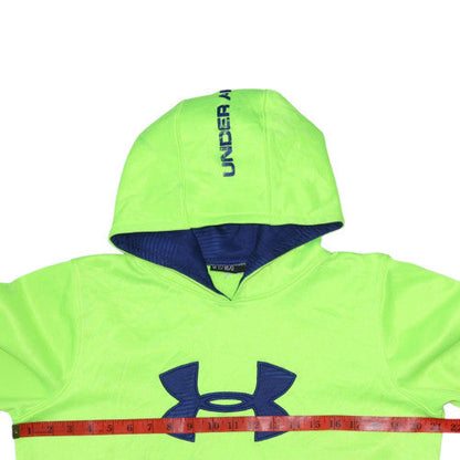 Mens UK Size L Under armour Green Pullover Hoodie