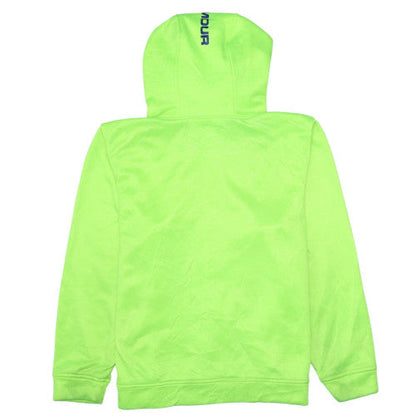 Mens UK Size L Under armour Green Pullover Hoodie