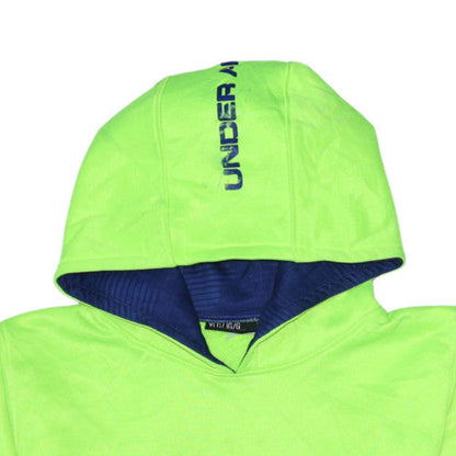 Mens UK Size L Under armour Green Pullover Hoodie