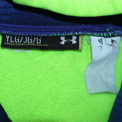 Mens UK Size L Under armour Green Pullover Hoodie
