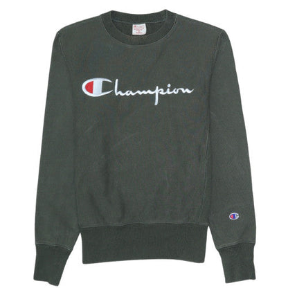 Mens UK Size S Champion Green Pullover Sweatshirt