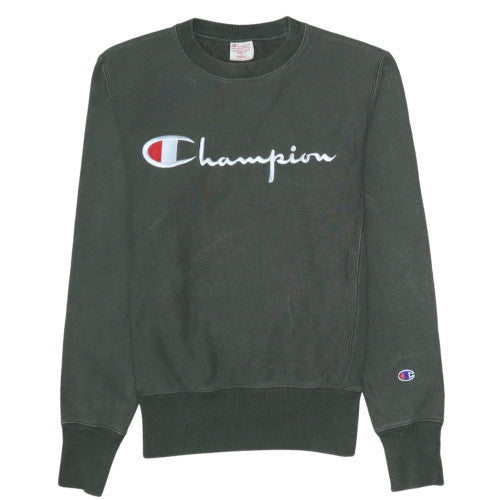 Mens UK Size S Champion Green Pullover Sweatshirt