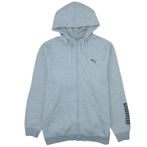 Mens UK Size XL PUMA Grey Full Zip Hoodie