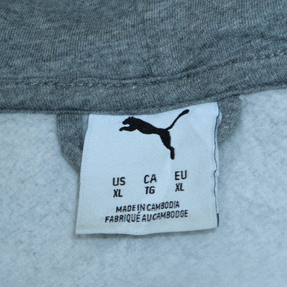 Mens UK Size XL PUMA Grey Full Zip Hoodie