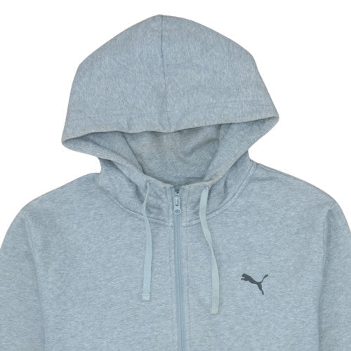 Mens UK Size XL PUMA Grey Full Zip Hoodie