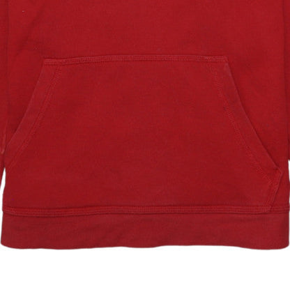 Nike Boys Red XL Pullover Hoodie with Logo Print - Casual Fleece Sweatshirt