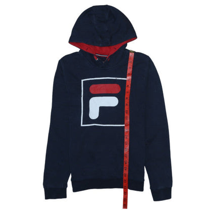 Fila Boys Blue Pullover Hoodie Size 152 Logo Hooded Sweatshirt