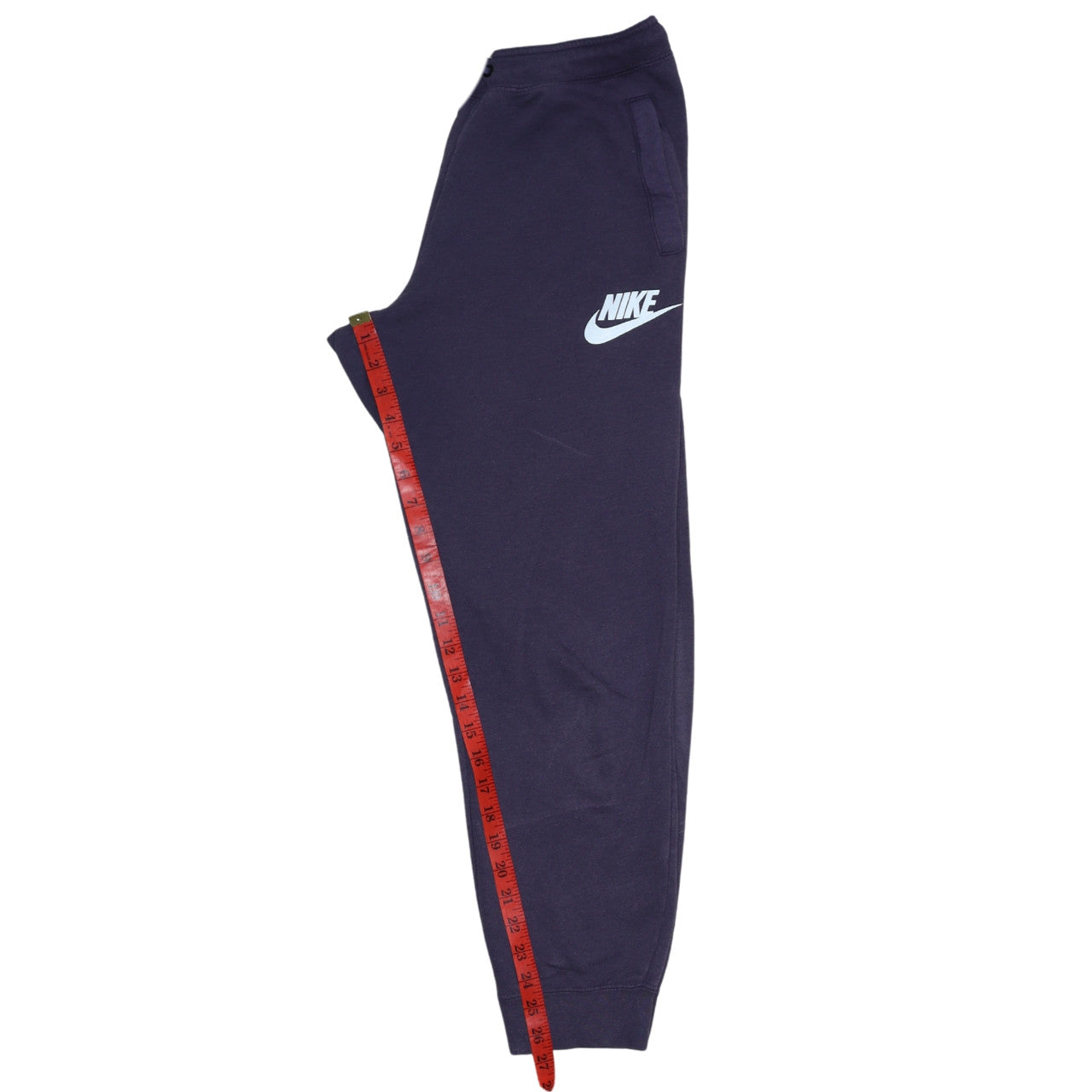 Nike Women's Blue Jogger Sweatpants M Fleece Tapered Athletic Trousers