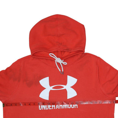 Mens UK Size XL Under armour Red Pullover Hoodie