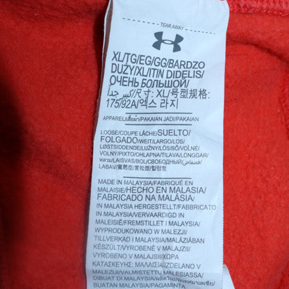 Mens UK Size XL Under armour Red Pullover Hoodie