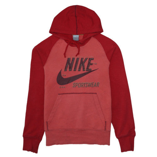 Mens UK Size S Nike Red Pullover Hoodie