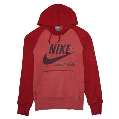 Mens UK Size S Nike Red Pullover Hoodie