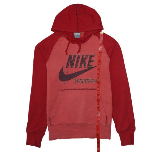Mens UK Size S Nike Red Pullover Hoodie