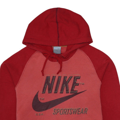 Mens UK Size S Nike Red Pullover Hoodie