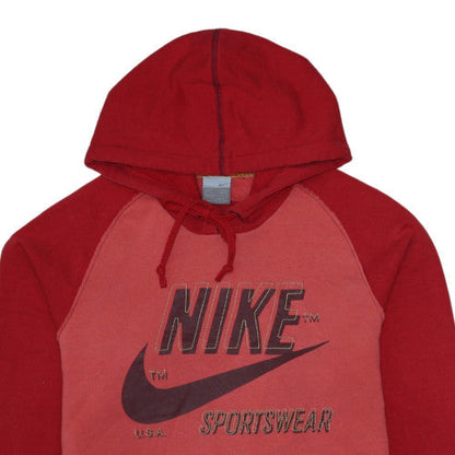 Mens UK Size S Nike Red Pullover Hoodie