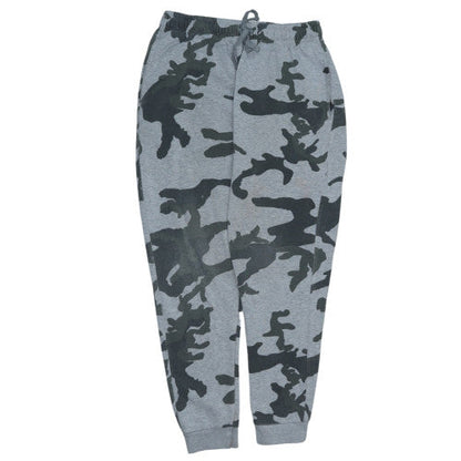 Nike Men’s Grey Camouflage Jogger Sweatpants Size S Fleece Activewear