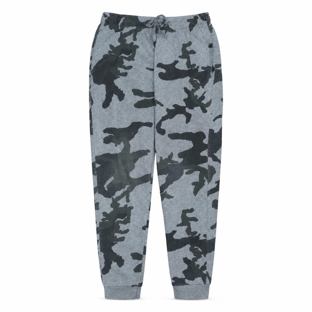 Nike Men’s Grey Camouflage Jogger Sweatpants Size S Fleece Activewear
