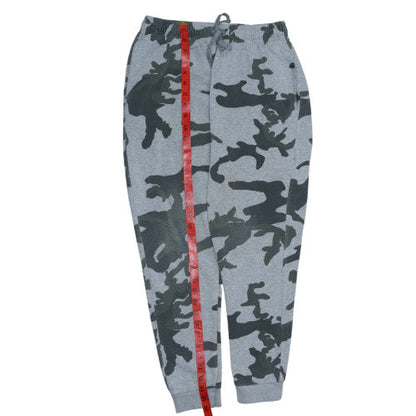 Nike Men’s Grey Camouflage Jogger Sweatpants Size S Fleece Activewear