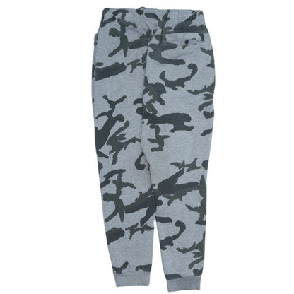 Nike Men’s Grey Camouflage Jogger Sweatpants Size S Fleece Activewear