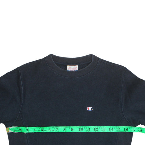 Mens UK Size XS Champion Black Pullover Sweatshirt