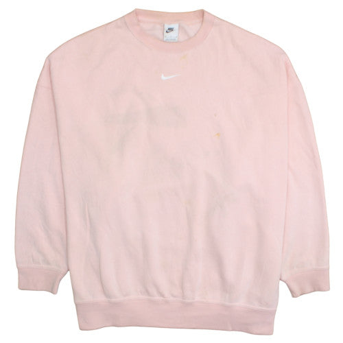 Womens UK Size M Nike Pink Pullover Sweatshirt