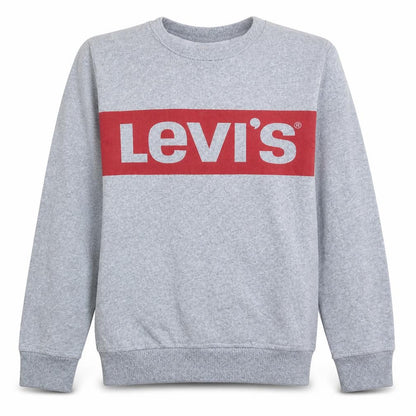 Levi's Boys Grey Logo Pullover Sweatshirt Size 14 Years Crew Neck