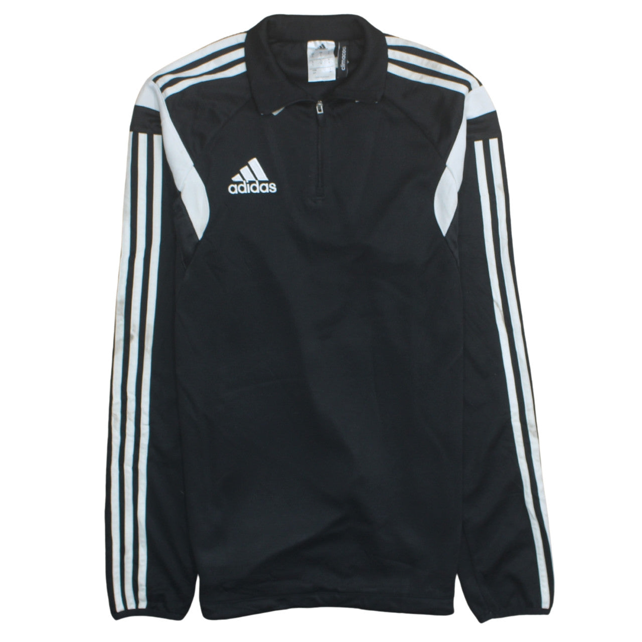 Mens UK Size S adidas Black 1/2 Zip Sweatshirt