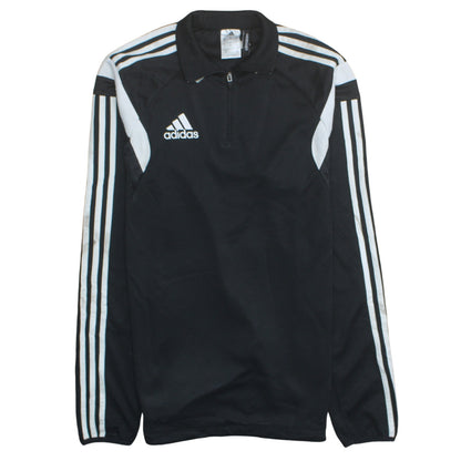 Mens UK Size S adidas Black 1/2 Zip Sweatshirt