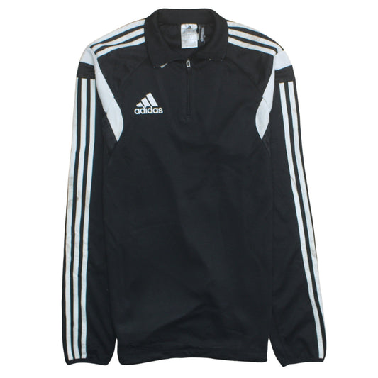 Mens UK Size S adidas Black 1/2 Zip Sweatshirt