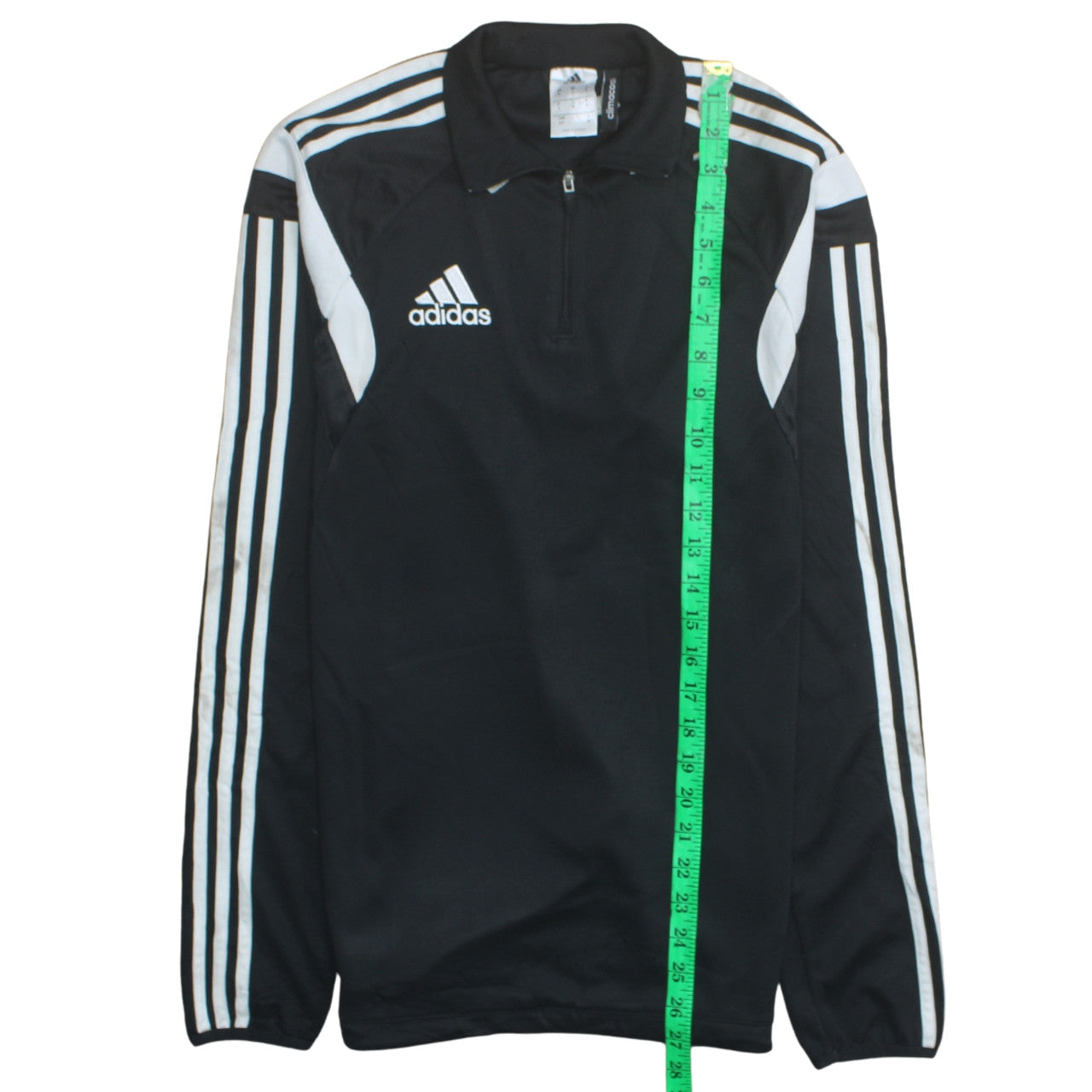 Mens UK Size S adidas Black 1/2 Zip Sweatshirt