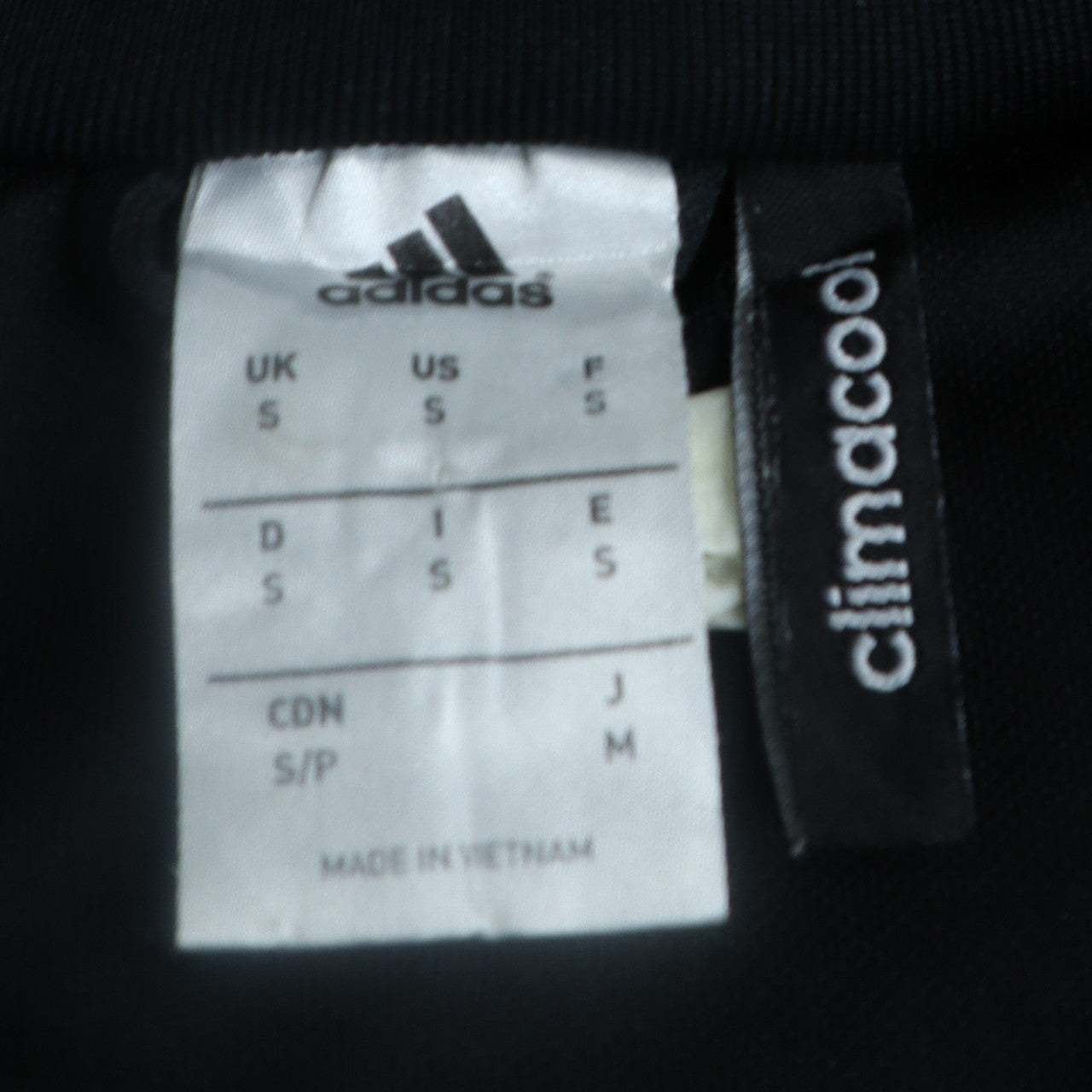 Mens UK Size S adidas Black 1/2 Zip Sweatshirt