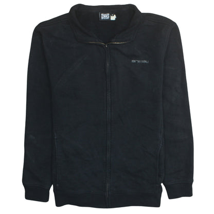 Animal Men's Black Fleece Full Zip Mid-Length Active Jacket Size M