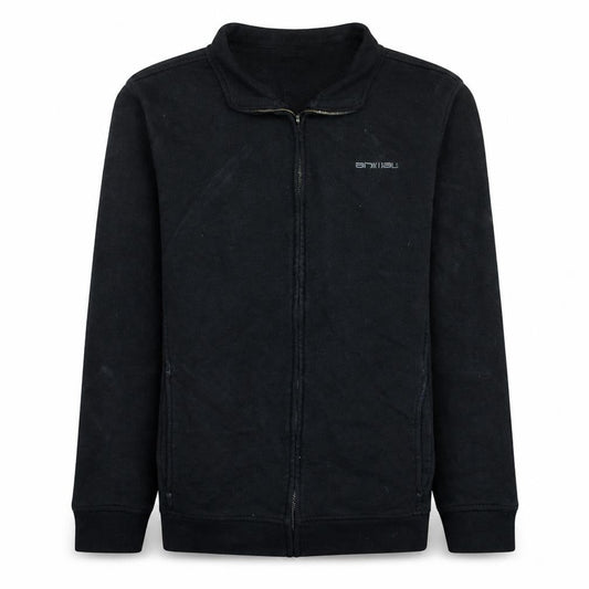 Animal Men's Black Fleece Full Zip Mid-Length Active Jacket Size M