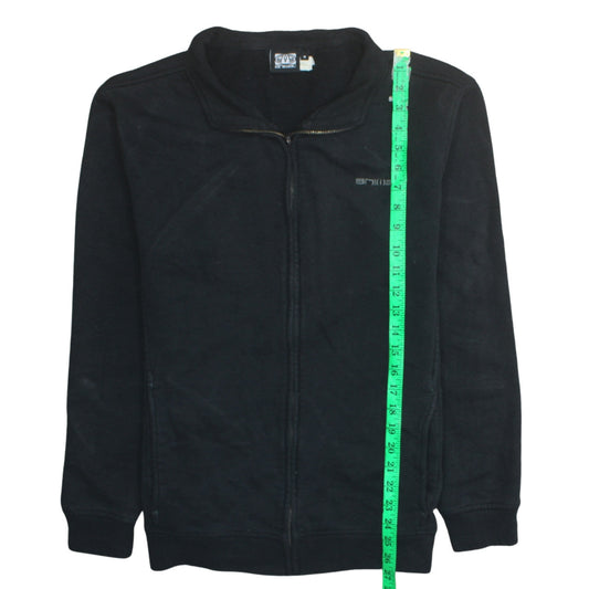 Animal Men's Black Fleece Full Zip Mid-Length Active Jacket Size M