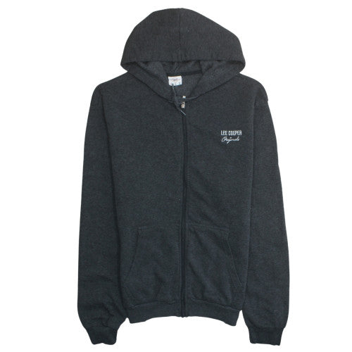 Mens UK Size XL Lee Cooper Black Full Zip Hoodie