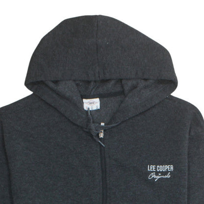 Mens UK Size XL Lee Cooper Black Full Zip Hoodie