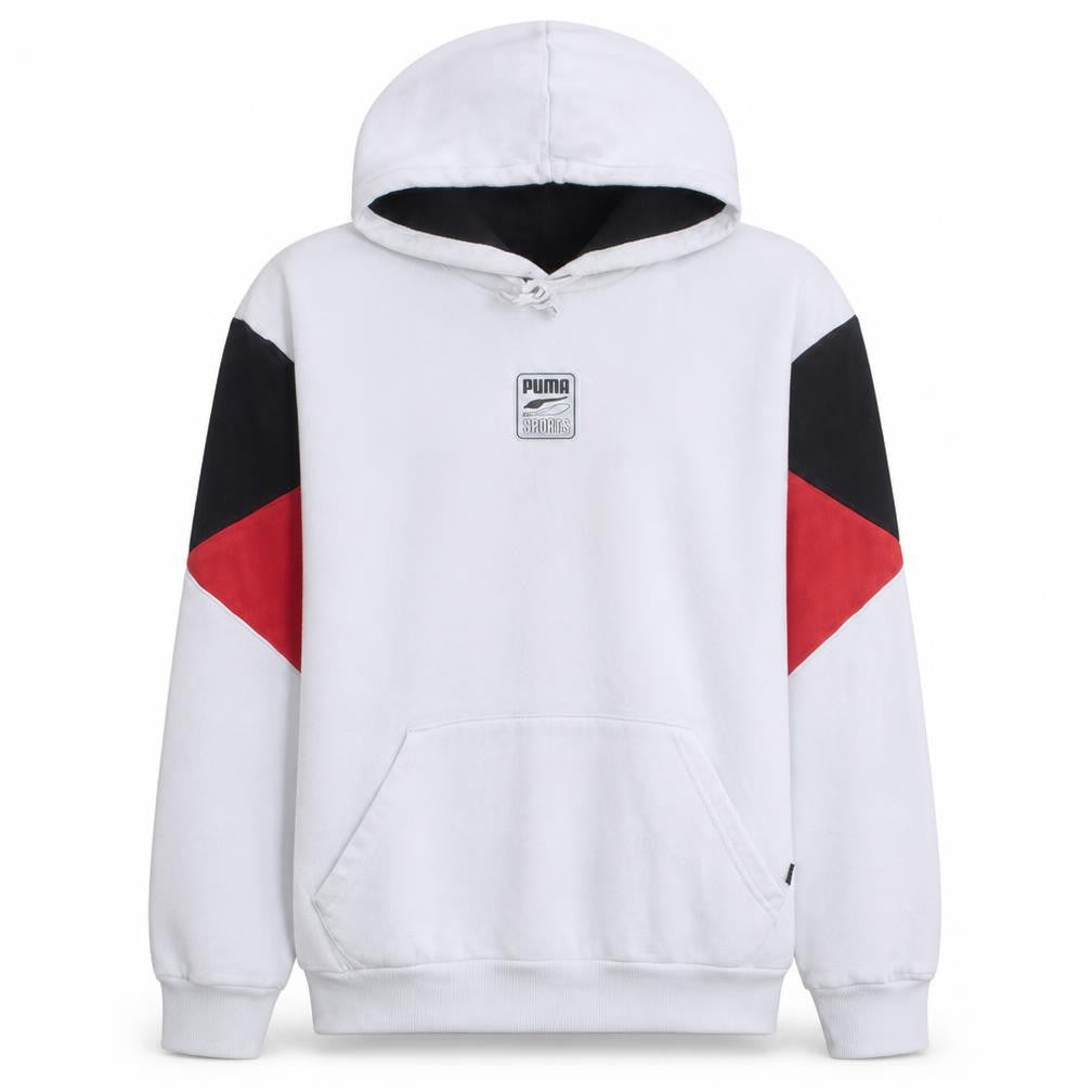 Mens UK Size L PUMA White Pullover Hoodie