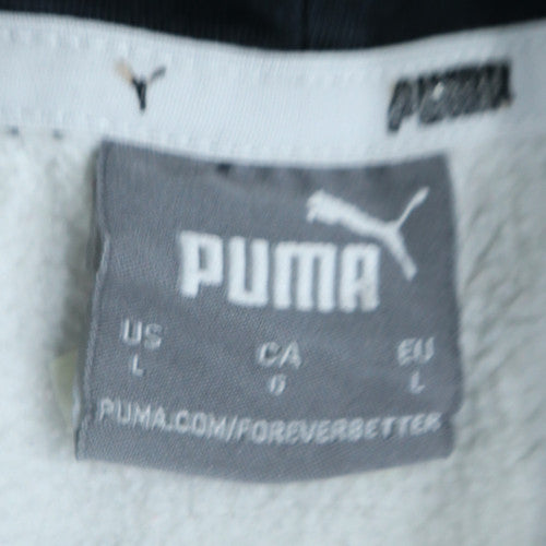 Mens UK Size L PUMA White Pullover Hoodie