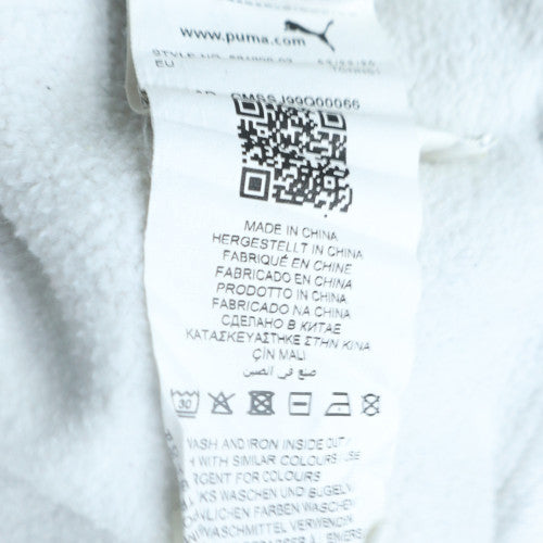 Mens UK Size L PUMA White Pullover Hoodie