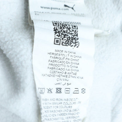 Mens UK Size L PUMA White Pullover Hoodie