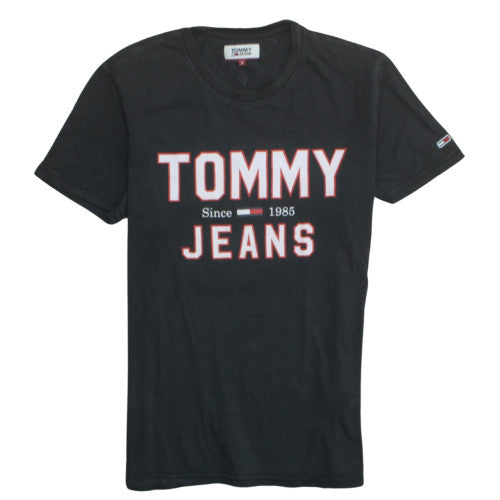 Mens UK Size S Tommy Jeans Black  T-Shirt