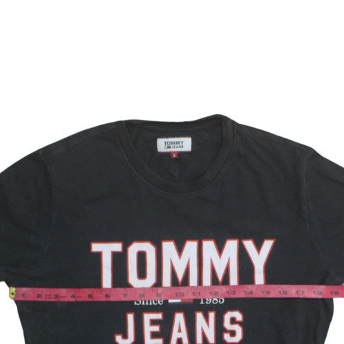 Mens UK Size S Tommy Jeans Black  T-Shirt