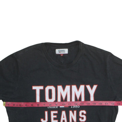 Mens UK Size S Tommy Jeans Black  T-Shirt